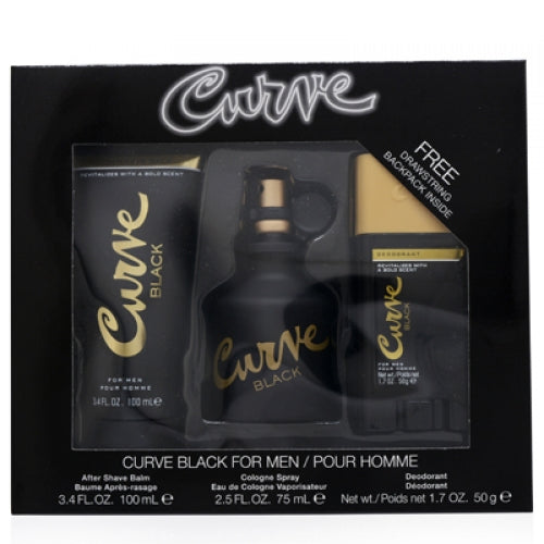 Liz Claiborne Curve Black Men 3 Pc Set