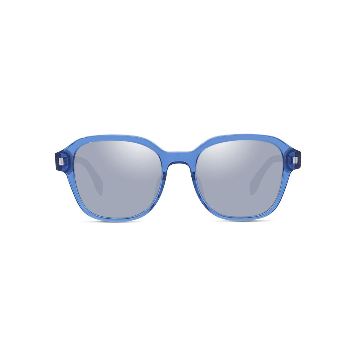 90X - Shiny Transparent Blue - Dark Blue with Silver Flash