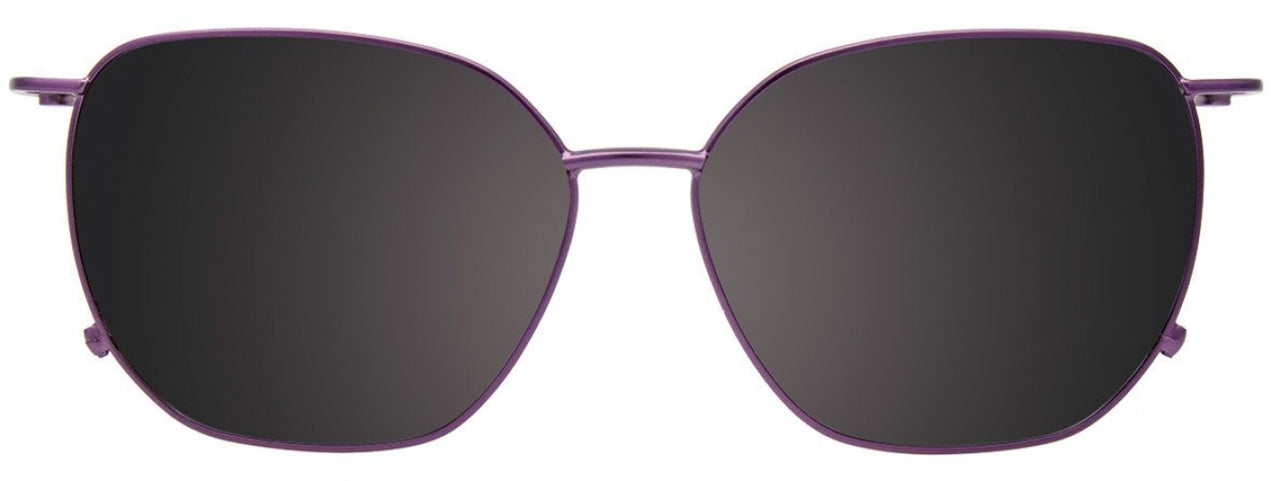 80 - Transparent Dark Purple & Purple Solid Trim