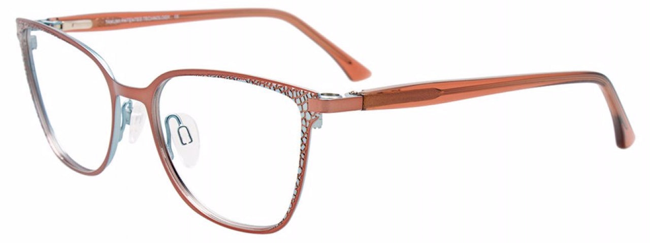 10 - Brown & Light Blue / Brown Transparent
