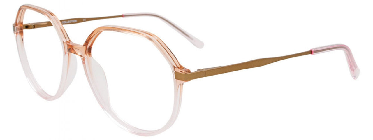 10 - Gradient Transp Brown & Pink / Satin Gold