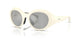 50028V - White - Clear Mirror Silver