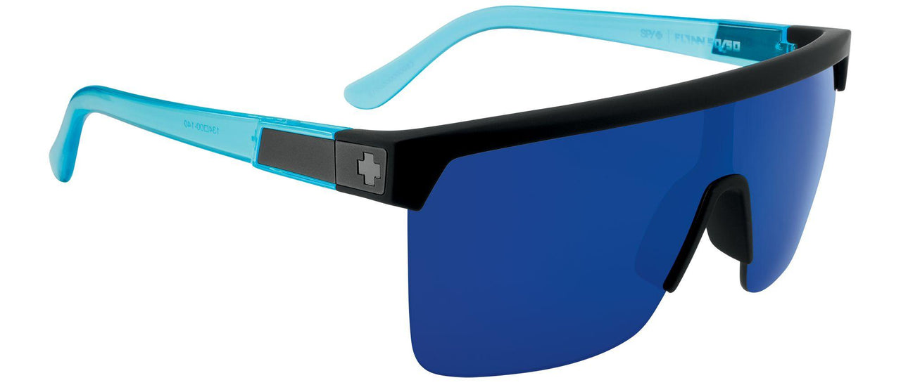 0000083 - Soft Matte Black Translucent Blue - HD Plus Gray Green with Dark Blue Spectra Mirror