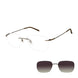 Charmant Pressure Mount TI29127 Eyeglasses