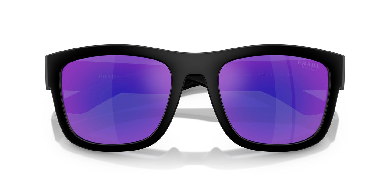 1BO05U - Black - Dark Blue Mirror Violet