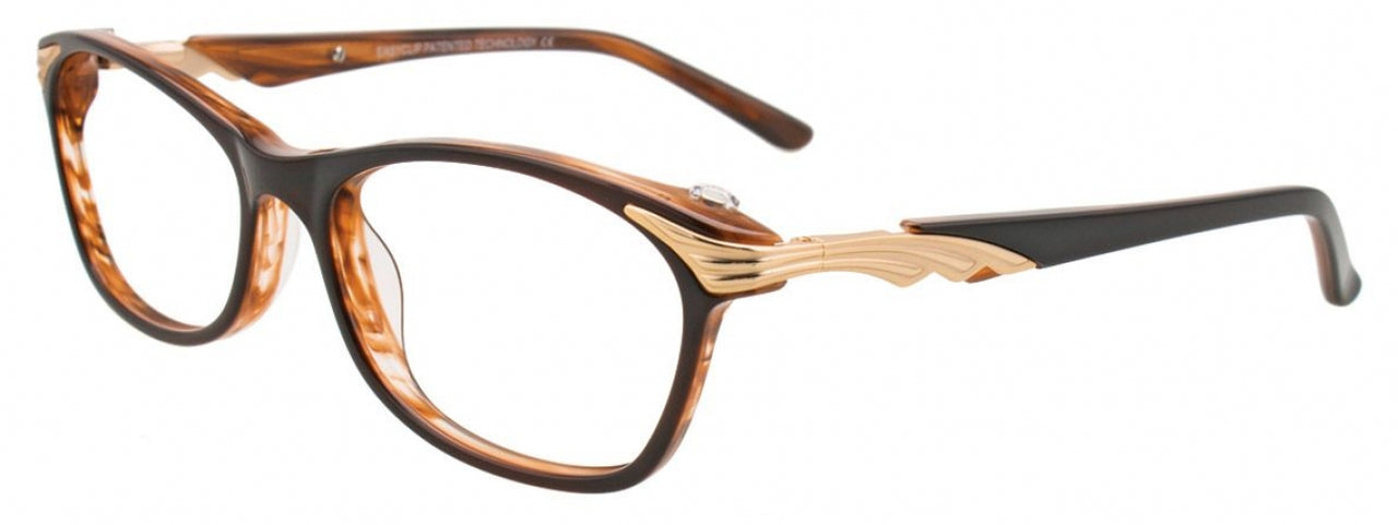 10 - Dark Brown & Satin Gold