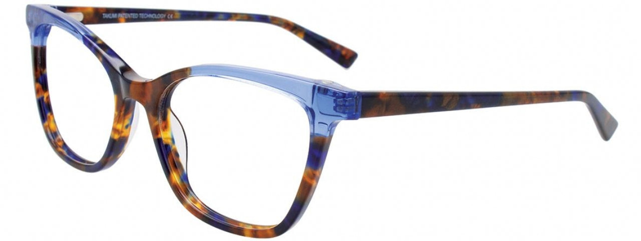 50 - Blue & Brown Marbled & Crystal Blue / Blue & Brown Marbled