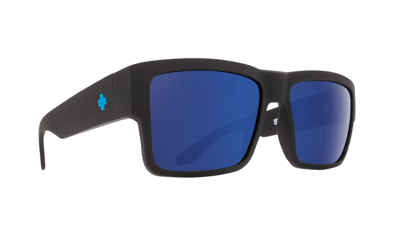 973281 - Soft Matte Black - Happy Bronze with Blue Spectra Mirror