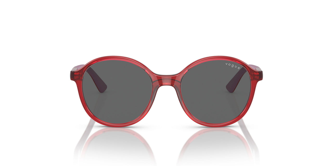 306687 - Transparent Dark Red - Dark grey