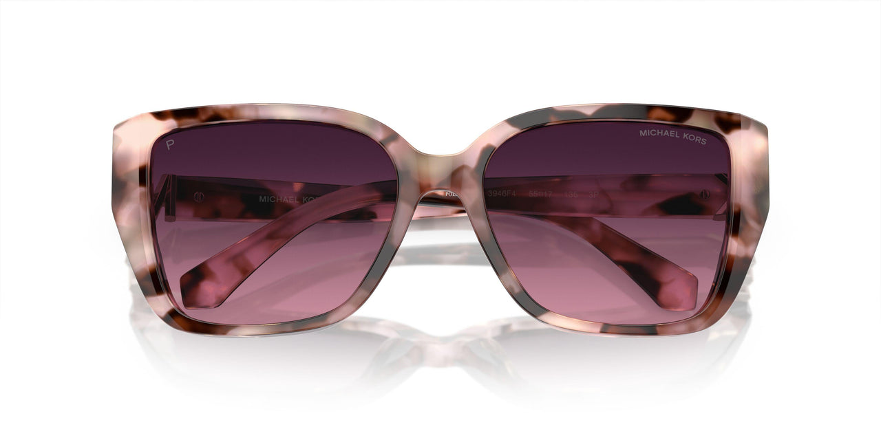 3946F4 - Pink Pearlized Tortoise - Burgundy Gradient Polar