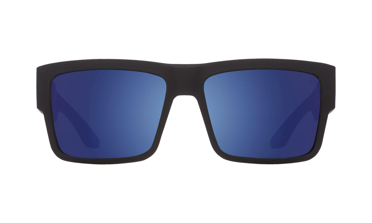 973281 - Soft Matte Black - Happy Bronze with Blue Spectra Mirror