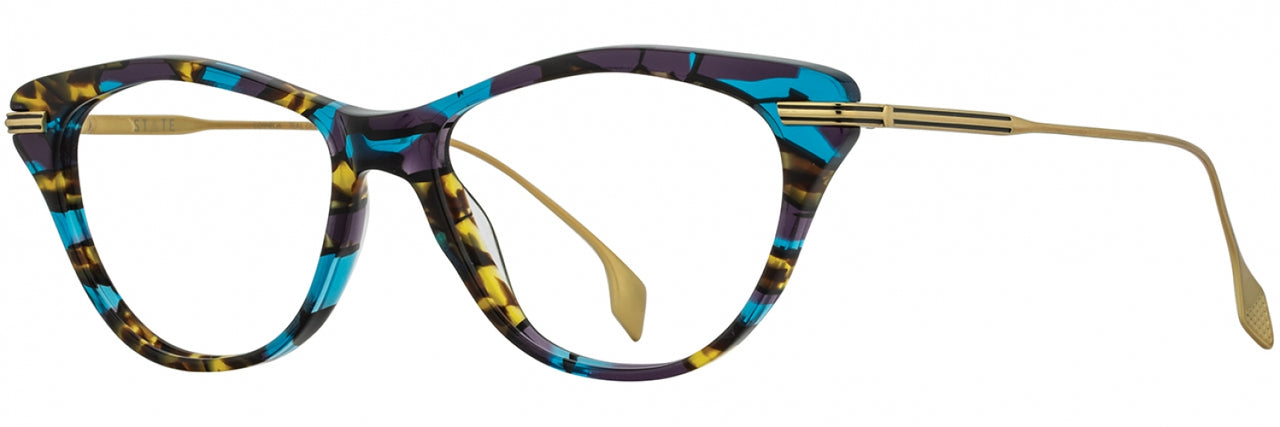 3 - Teal Deco Gold