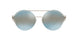 10007C - Silver - Blue Central Mirror Silver