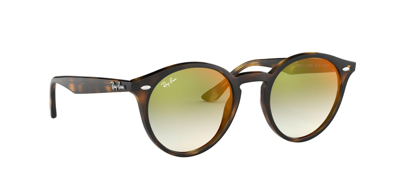 710/W0 - Havana - Gradient Green Mirror Red
