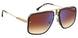 0J5G-A8 - Gold - Brown Shaded Blue Mirror