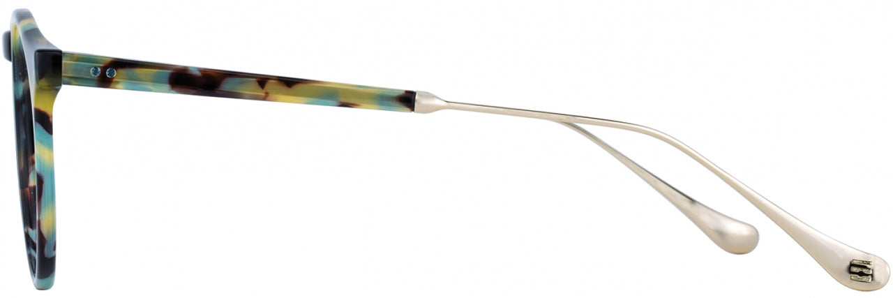 3 - Teal Tortoise / Gold