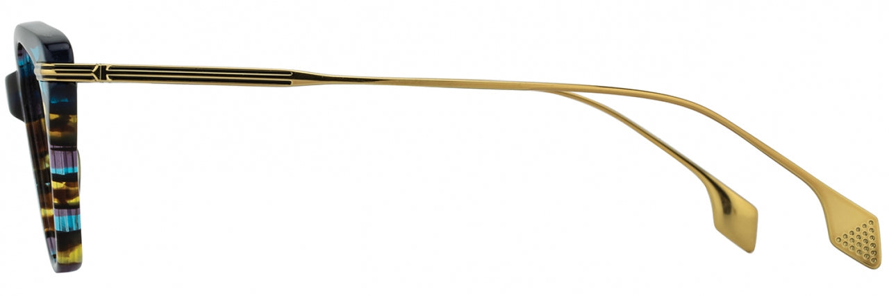 3 - Teal Deco Gold