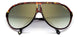 0086-D6 - Dark Havana - Green Shaded Gold Mirror