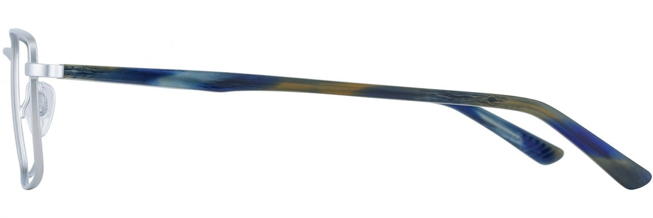 1 - Silver / Blue Marble