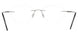 Blue Light Blocking Glasses Oval Rimless 201966 Eyeglasses Includes Blue Light Blocking Lenses