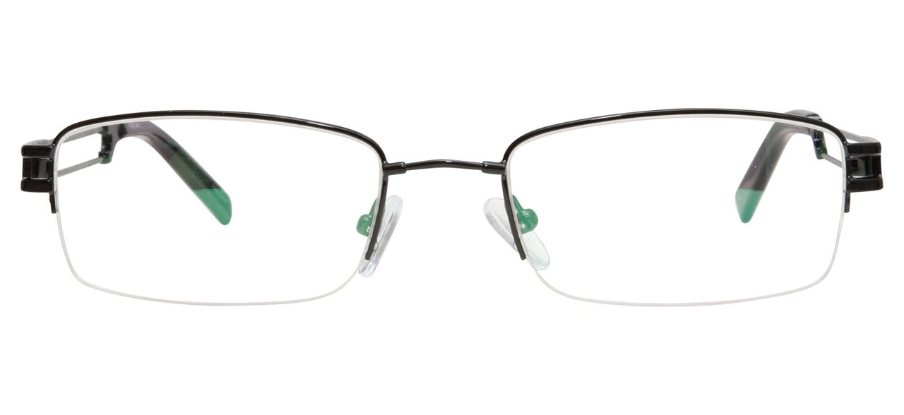 Blue Light Blocking Glasses Rectangle Half Rim 201937 Eyeglasses Includes Blue Light Blocking Lenses