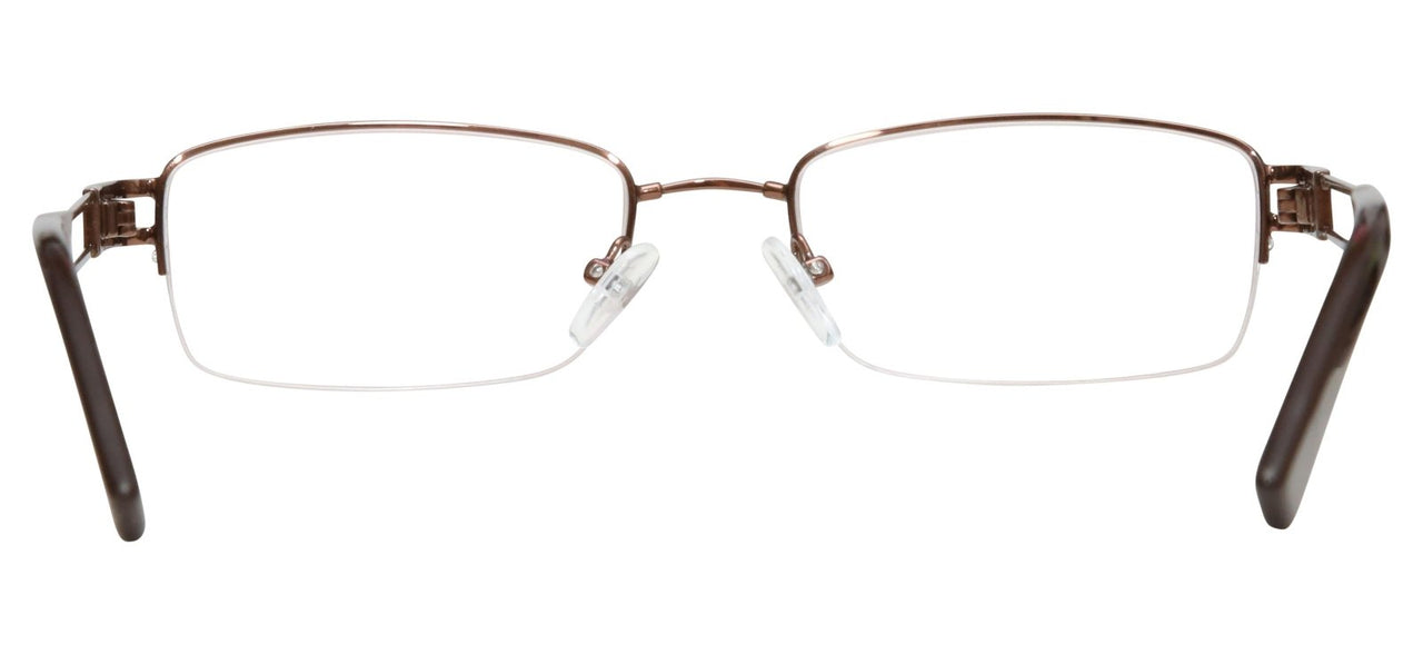 Blue Light Blocking Glasses Rectangle Half Rim 201937 Eyeglasses Includes Blue Light Blocking Lenses