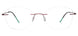 Blue Light Blocking Glasses Square Rimless 201965 Eyeglasses Includes Blue Light Blocking Lenses
