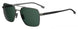 0SVK-QT-S - Semi Matte Ruthenium Black - Green Lens